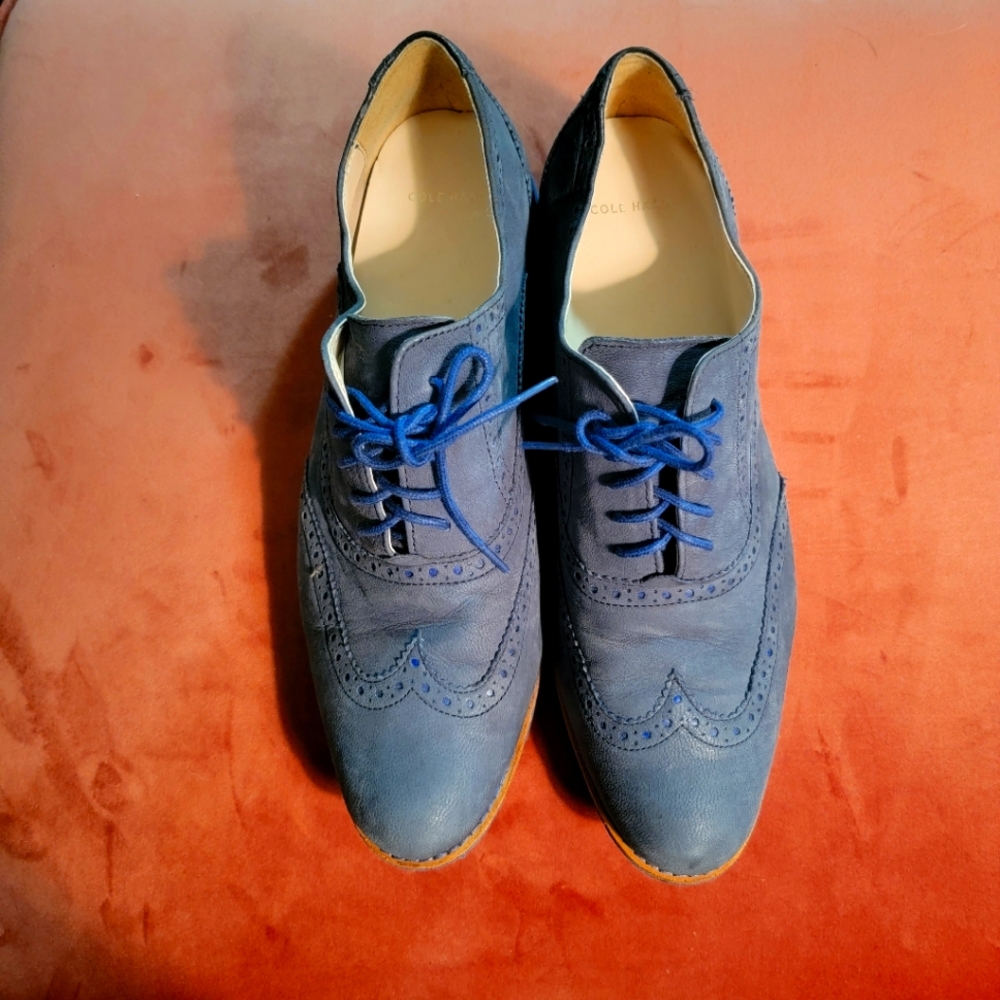 Cole Haan Navy Blue Women's Oxfords 10.5